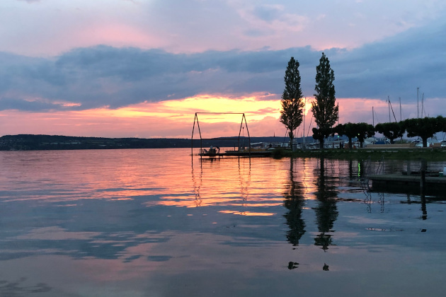 Sonnenuntergang am Bodensee 